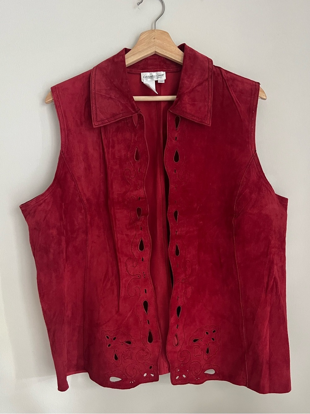 Coldwater Creek Leather Vest